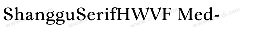 ShangguSerifHWVF Med字体转换